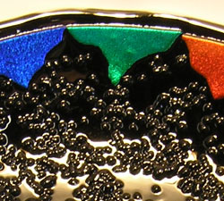 Close-up of Dichroic Glass Bowl