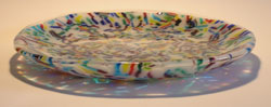 Side Color Bar Art Glass Bowl