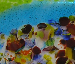 Jewelry Art Glass Platter Detail